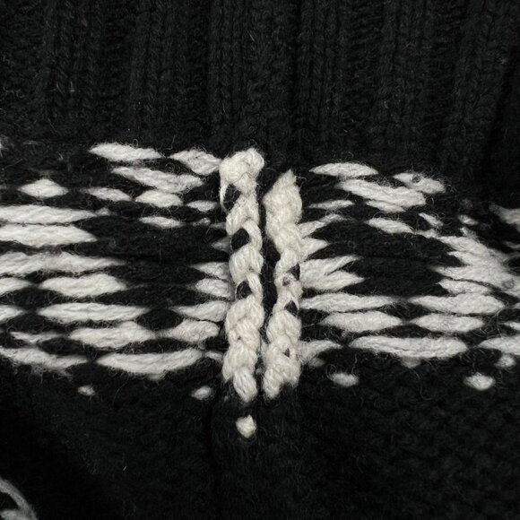 Vintage 100% Lambswool Fair Isle Scandinavian Turtleneck Sweater Knit Old Money - Picture 7 of 9